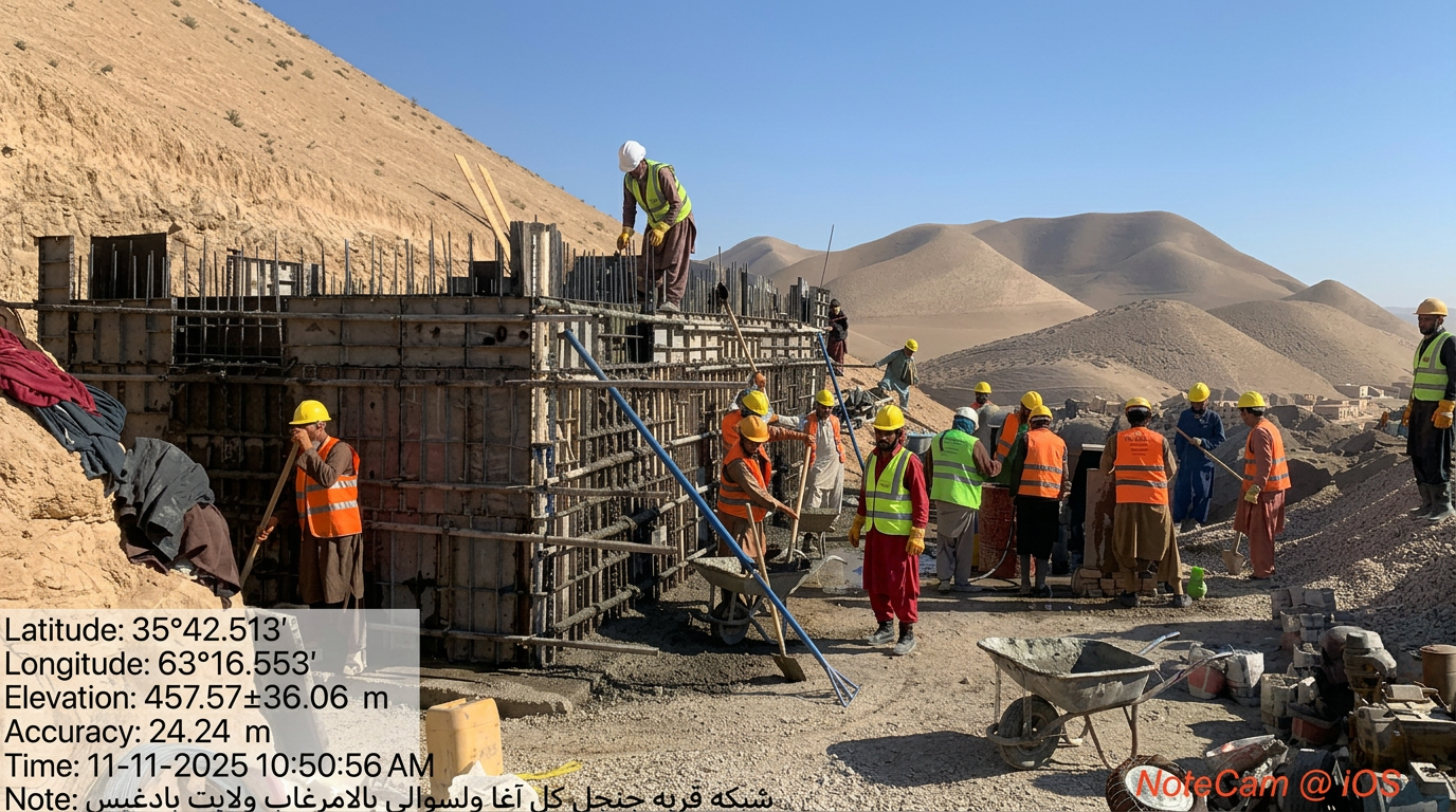 Saimen Construction engineers and staff on site